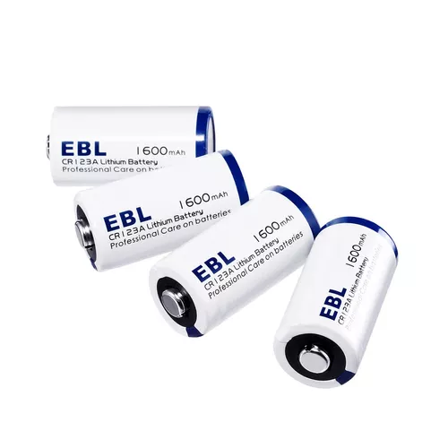 EBL Batería de litio CR123A de 3 V, paquete de 16 baterías CR123A con 10  años de vida útil de larga duración, 123 baterías para cámaras, linterna de