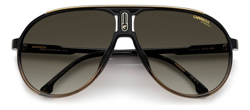 Lentes Carrera Champion65n 0my70 Café Special Edition Unisex Lente Marrón claro Varilla Negro Armazón Negro Diseño Classic