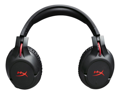 Imagen 2 de 5 de Auriculares gamer inalámbricos HyperX Cloud Flight HX-HSCF negro con luz rojo LED