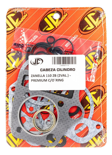 Junta Tapa Cilindro Zanella Zb 2v 110 Premium Con Oring Jc