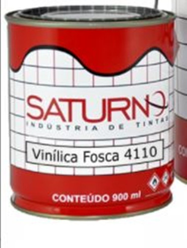 Tinta Vinílica Fosca Preto 900ml Saturno 4110.999