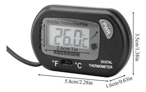 Termómetro Lcd Digital Para Pecera Y Acuario