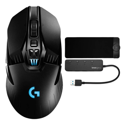 Paquete Mouse Inalámbrico Juegos Logitech G903 Hero Con Rgb