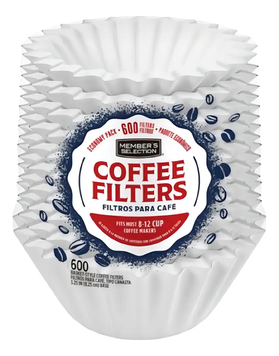 Filtro Papel Member's Selection Canasta Cafeteras Goteo 8-12 Tazas