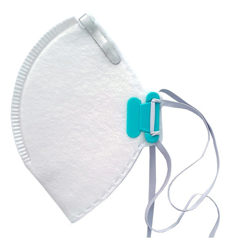 Kit 5 Máscaras N95 Proteção Respiratória Pff2 Regulável Cor Branco LUB