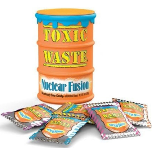 Toxic Waste Nuclear Fusion Candy Drum - Doces Azedinhos 48g
