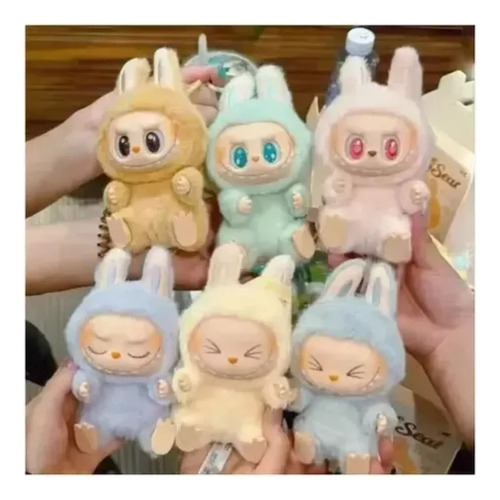 For Labubu Exciting Macaron The Monsters 6 Unidades
