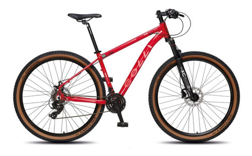 Bicicleta Aro 29 Colli Allure 21v Q17 Shimano Alumínio Verm Cor Vermelho Tamanho do quadro 17