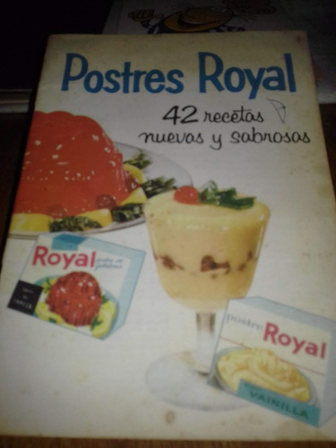 Catalogo Postres Royal ,42 Recetas ,retro ,circa Años 50 (Usado)