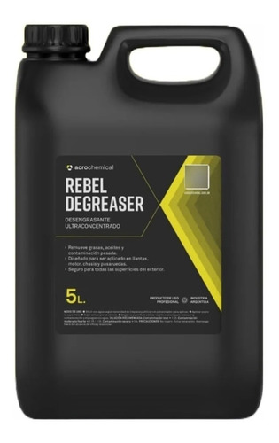 Desengrasante Acrochemical Rebel Degreaser Ideal Detailing