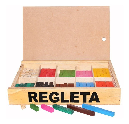 Regletas Matemática Lisas Madera De Pino, Cuisenaire 291 Pzs