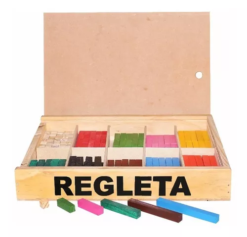 regletas cuisenaire de madera juego manipulativo de matematicas