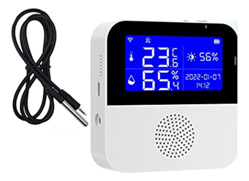 Sensor Higrómetro De Temperatura Wi-fi Con Sonda, Termo Ambi