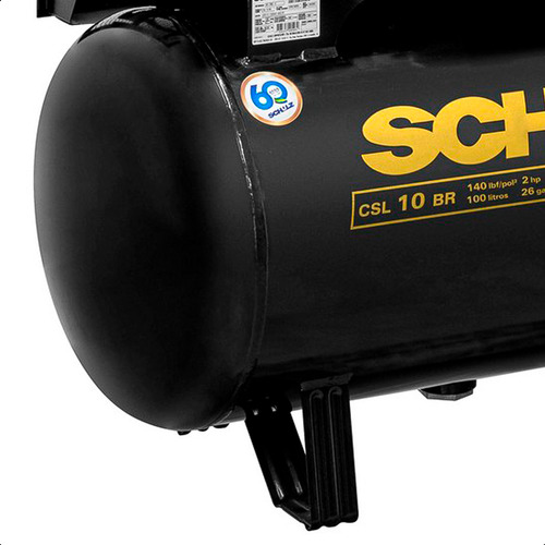 Motocompressor De Ar Csl10bravo 100l Monofásico 220v Schulz