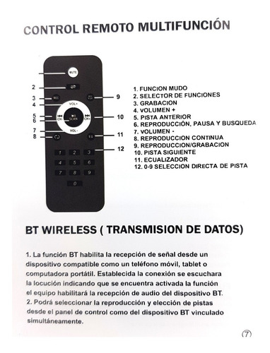 Parlante 12'' Karaoke Portátil Bluetooth Micrófono Inalámb.