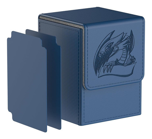 Caja Para Cartas Yugioh Color Azul Dragon