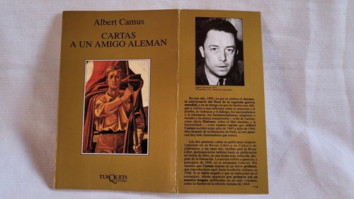 Imagen 4 de 9 de Cartas A Un Amigo Aleman Albert Camus Tusquets Marginales