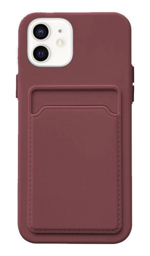 Estuche Protector Para iPhone 11 Wallet Red Wine