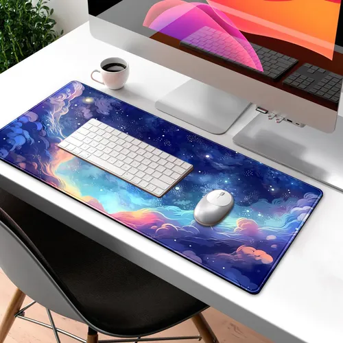 Mat De Escritorio De Espacio De Anime Pastel Nebulosa Vista