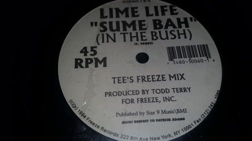 Lime Life Sume Bah (in The Bush) Vinilo Maxi Cerrado Usa 94