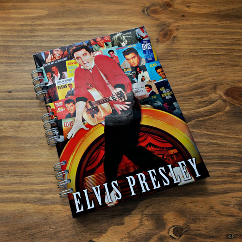 Cuaderno Elvis Presley Tapa Dura 100 Hojas + Taza