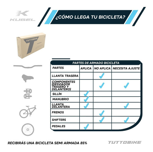 Imagen 7 de 9 de Bicicleta Montaña Rodada 29 21 Velocidades Kugel Di-max