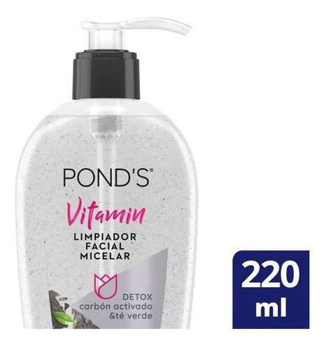 Limpiador Facial Ponds Detox Carbon Y Te X 220ml