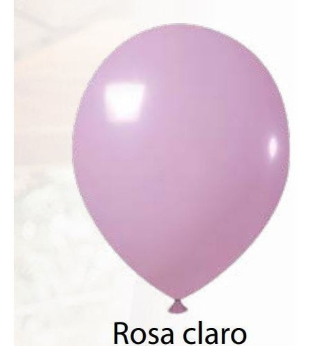 Balão Bexiga Liso De Látex Nª 8 Cor Rosa-claro