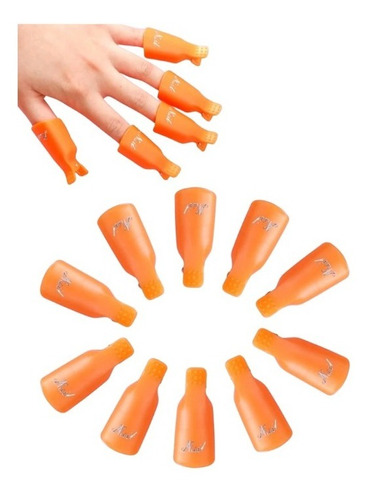 10 Pinzas Para Uñas Nails Quita Esmalte Permanente Uñas Gel 