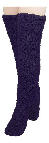 Calcetines De Felpa High Warmers, Suaves, For Mujer, Estilo