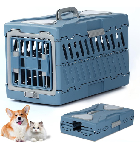 Transportadora Plegable Jaula Para Mascota Perro Gato Kennel