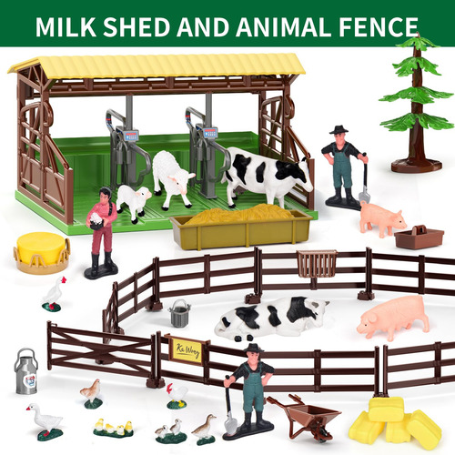 Tractor De Juguete Farm Animals Barn House Toys Para Niños C