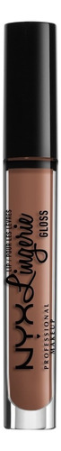 Labial Liquido Nyx Gloss Nude Lip Lingerie Acabado Mate Color Sable