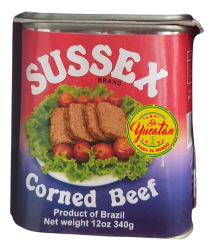 1 Lata Corned Beef Sussex 340g Brasil Picadillo De Carne