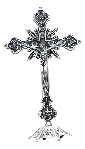 Crucifijo De Pie Escultura Estatuilla Mesa Cruz Para Mesa