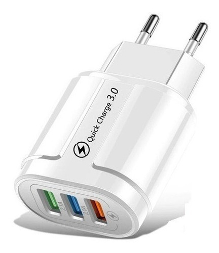 Cargador De Pared Casa Celular 3 Usb 3.5 Amp Carga Rápida 