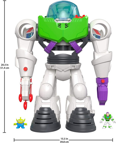 Imagen 6 de 7 de Toy Story Robot Gigante Buzz Lightyear Imaginext Fisherprice