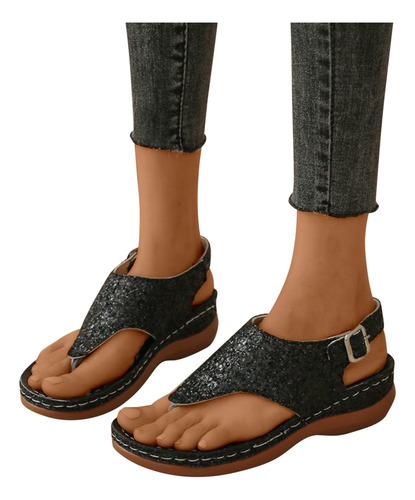 Zapatos Casuales De Verano Para Mujer, Sandalias Con Tacón D