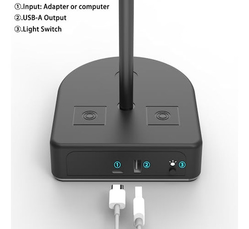 Soporte Para Auriculares Rgb Con Puerto De Carga Usb O Conce