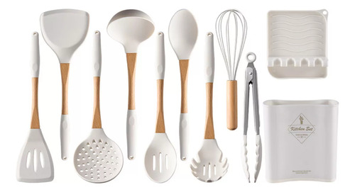 Set De Utensilios De Silicona, Cucharones Espátula 13 Piezas