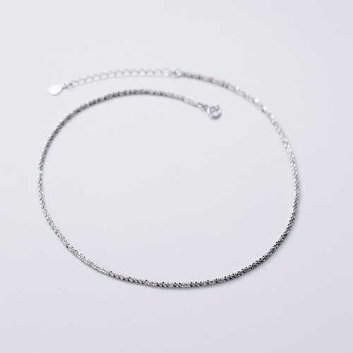 Collar De Cadena De Plata 925 Para Mujer, Garganti Silver