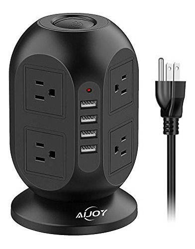 Torre De Power Strip Con Puertos Usb, Aijoy Surge 57nvl