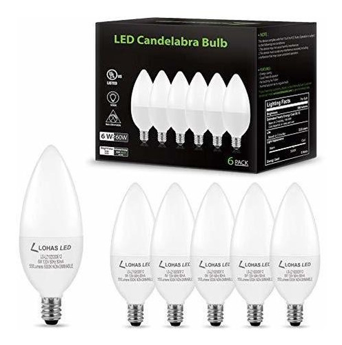 E12 Bombilla Led Candelabro 6 Equivalente Luz Blanca Dia Zq