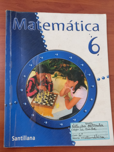 Libro Matemática 6to Grado Santillana 