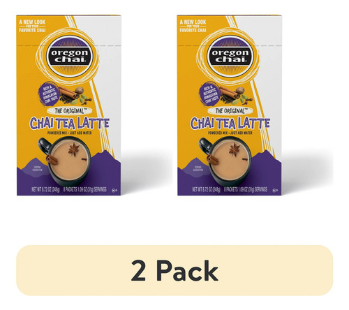 (2 Pack) Oregon Chai, Original Chai Tea Latte