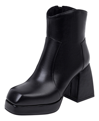 Botas Para Mujer, Cálidas, De Tacón Alto, Plataforma, Moda,