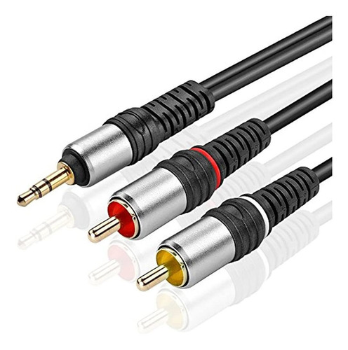 Tnp Chapado En Oro A Rca Cable De Audio Macho A Macho Conver