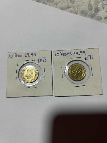 Monedas De 10 Peso Detalle 19.99