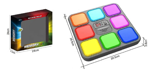 Juego De Memoria Electrónico Portátil Cuadrado Interactivo