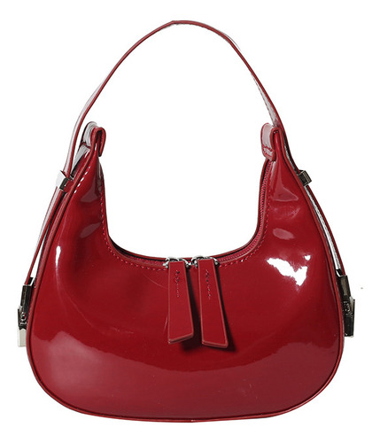 Nuevo Bolso De Charol Bright Face Para Mujer Niche High-end